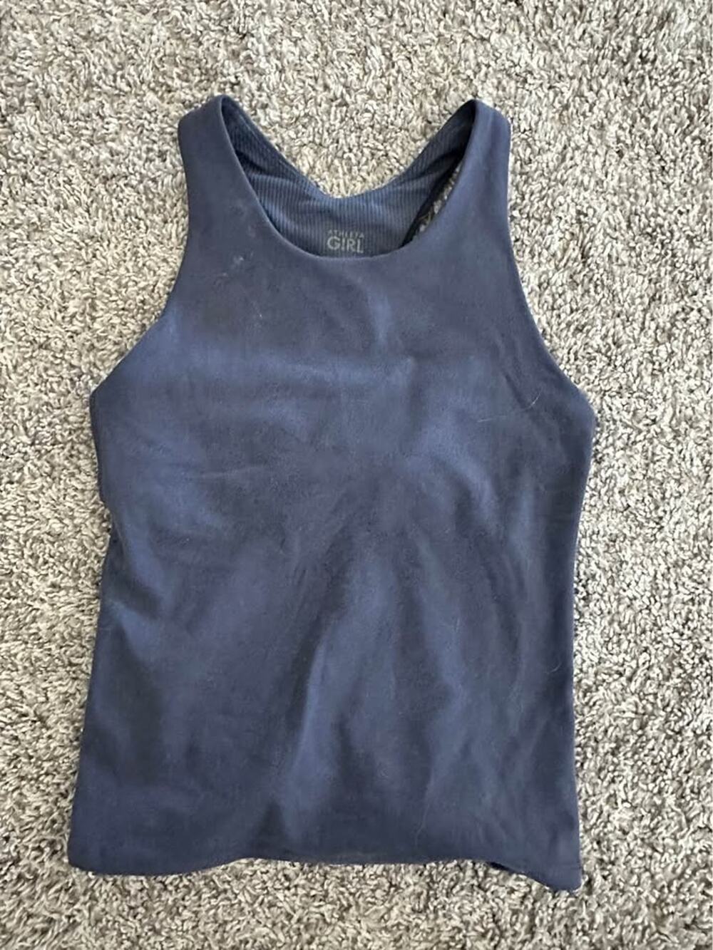 Athleta Girl High Neck Athletic Racerback Tank Top Size 6